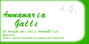 annamaria galli business card